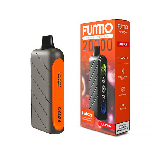Электронная сигарета FUMMO Nova Ultra 20000 затяжек - Грейпфрут Маракуйя