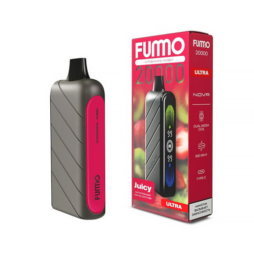 Электронная сигарета FUMMO Nova Ultra 20000 затяжек - Клубника Киви
