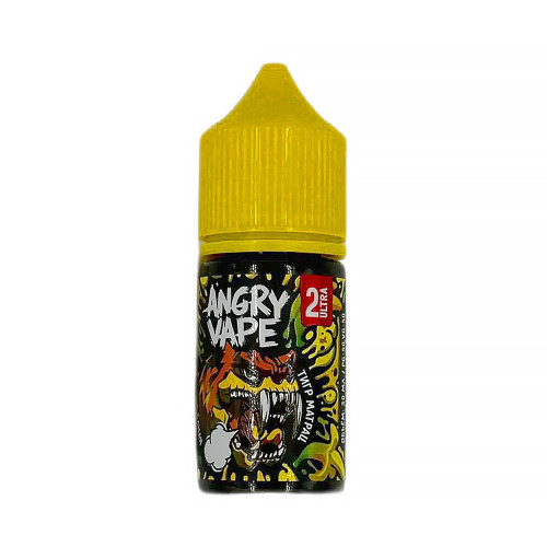 Жидкость Angry Vape Ultra - Тигр Матрац (Банан) 30мл 20мг