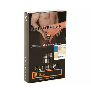 Табак Element Земля 40г - Peach (Персик)