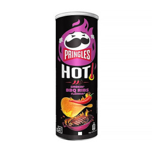 Чипсы Pringles - HOT BBQ Ribs (Острые ребрышки барбекю) 165г