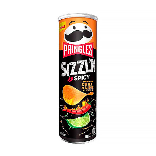 Чипсы Pringles - HOT Chilli & Lime (Чили Лайм) 165г