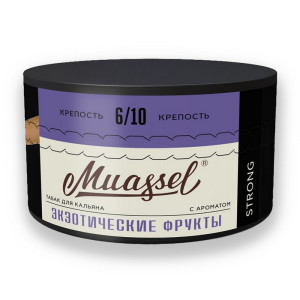 Табак Muassel Strong 200г - Экзотические фрукты (Маракуйя Гуава Киви Манго)