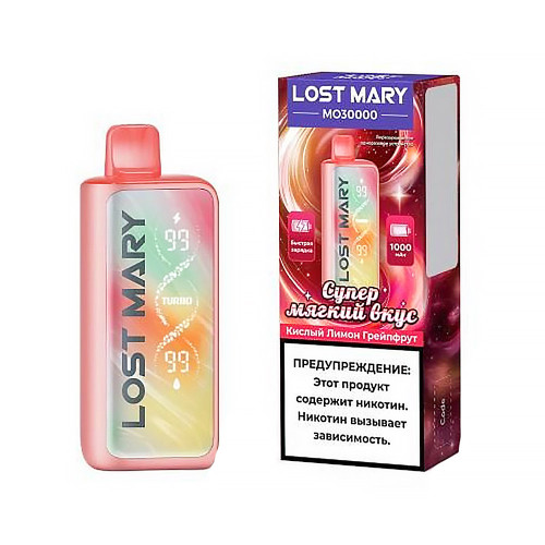 Электронная сигарета LOST MARY MO 30000 затяжек - Кислый лимон Грейпфрут