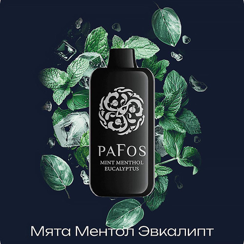 Электронная сигарета PAFOS HARD EXTRA 20000 затяжек - Mint menthol eucalyptus (Мята Ментол Эвкалипт)