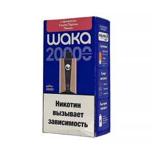 Электронная сигарета WAKA soPRO 20000 Hard extra - Смузи Персик Лимон