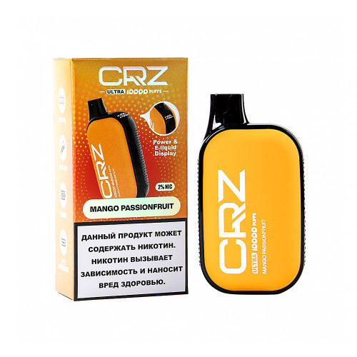 Электронная сигарета CRZ ULTRA 10000 затяжек - Манго Маракуйя (Mango Passionfruit)