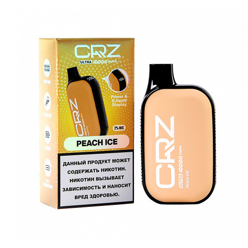 Электронная сигарета CRZ ULTRA 10000 затяжек - Персик со льдом (Peach Ice)
