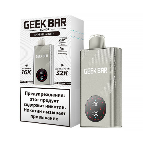 Электронная сигарета Geek Bar SLIMOR 32000 затяжек - Клубника Киви