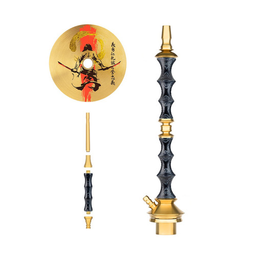 Кальян Japona Hookah - Sensei (Black) Gold Edition 62см (Без колбы)