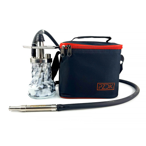 Кальян Pizduk Hookah - PRO Black-bag (Черно-белая колба) 20см