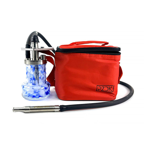 Кальян Pizduk Hookah - PRO Red-bag (Бело-синяя колба) 20см