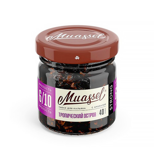 Табак Muassel Strong 40г - Тропический остров (Тропические фрукты)
