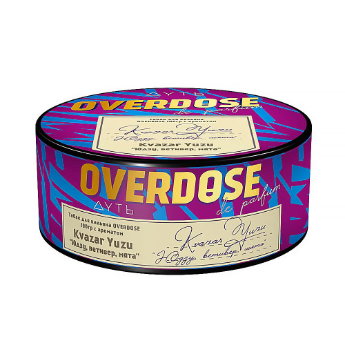 Табак Overdose 25г - Kvazar Yuzu (Юдзу Ветивер Мята) (Парфюм)