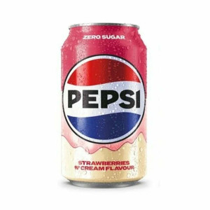 Напиток газ. Pepsi Strawberry and Cream Zero Sugar 330мл (Великобритания)
