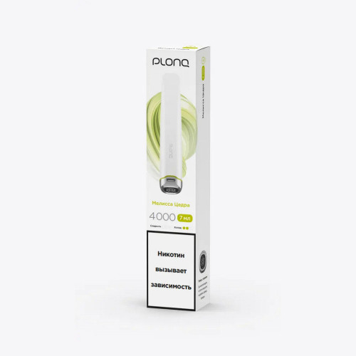 Электронная сигарета PLONQ PLUS PRO 4000 затяжек - Мелисса Цедра