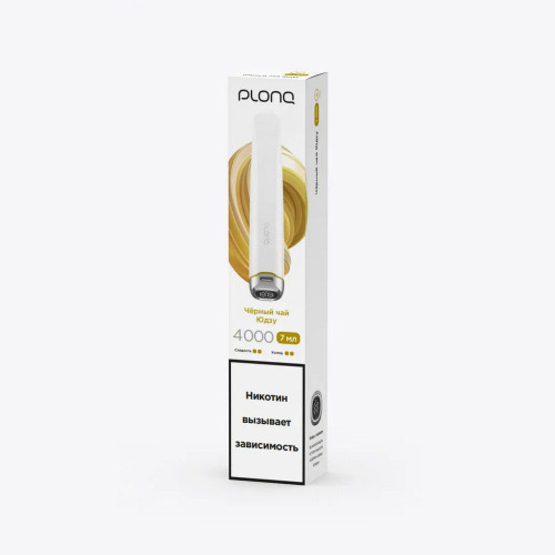 Электронная сигарета PLONQ PLUS PRO 4000 затяжек - Черный чай Юдзу