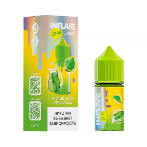 Жидкость Inflave Bubble Sour - Кислый лайм Лемонграсс 30мл 20мг