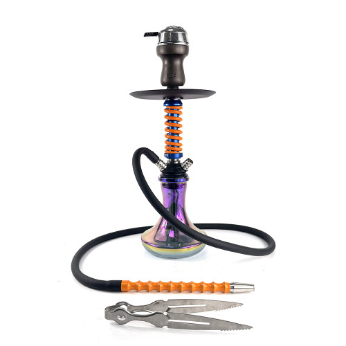 Кальян Mamay Customs - Coilover Micro сине-оранжевый