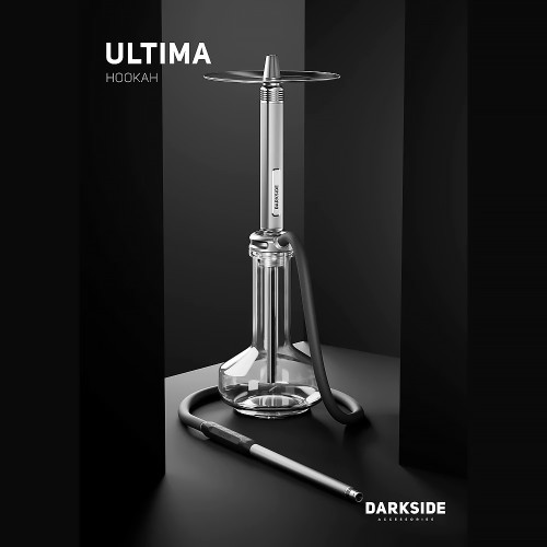 Кальян Darkside - ULTIMA Серый Сталь 54см (Без колбы)