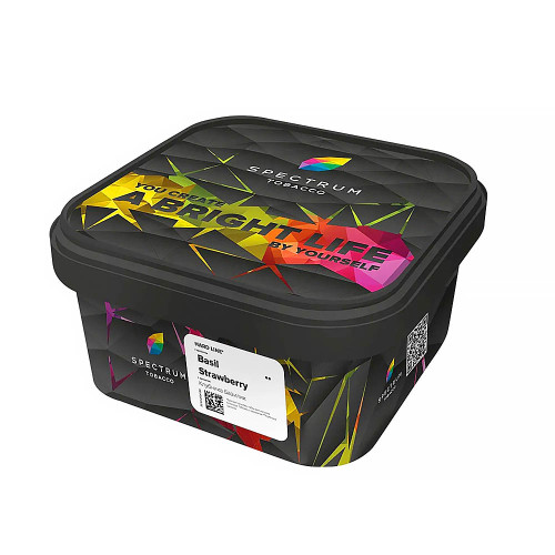 Табак Spectrum HARD Line 200г - Basil strawberry (Базилик Клубника)
