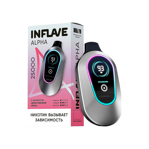 Электронная сигарета INFLAVE ALPHA 25000 затяжек - Арбуз Малина Мята