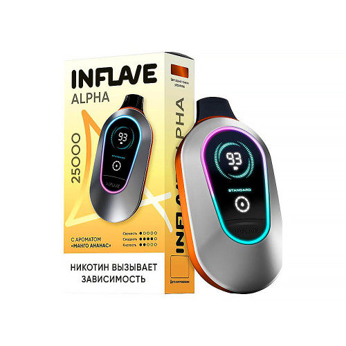 Электронная сигарета INFLAVE ALPHA 25000 затяжек - Манго Ананас