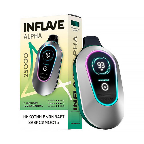 Электронная сигарета INFLAVE ALPHA 25000 затяжек - Манго Мохито