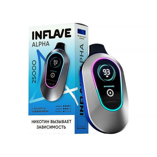 Электронная сигарета INFLAVE ALPHA 25000 затяжек - Свежая мята
