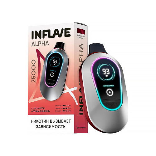Электронная сигарета INFLAVE ALPHA 25000 затяжек - Сочная вишня