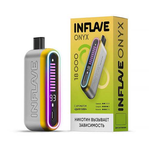 Электронная сигарета INFLAVE ONYX 18000 затяжек - Дыня Киви