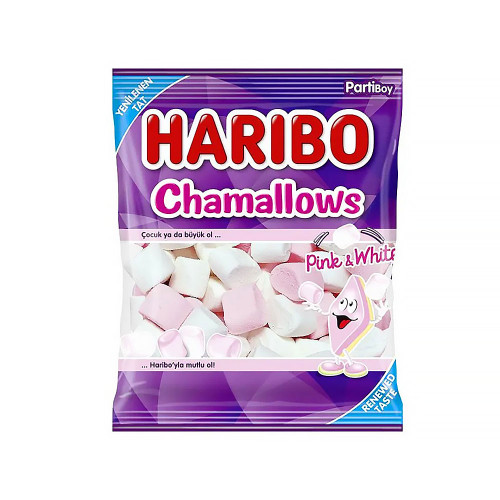 Жевательный мармелад Haribo - CHAMALLOWS Pink & White (Маршмеллоу) (Турция) 150г