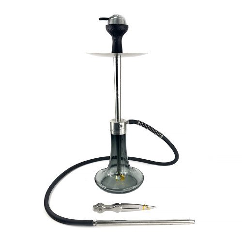 Кальян Seven Star - E-100B-SS SILVER+LIGHT GLASS 67см (полный комплект)