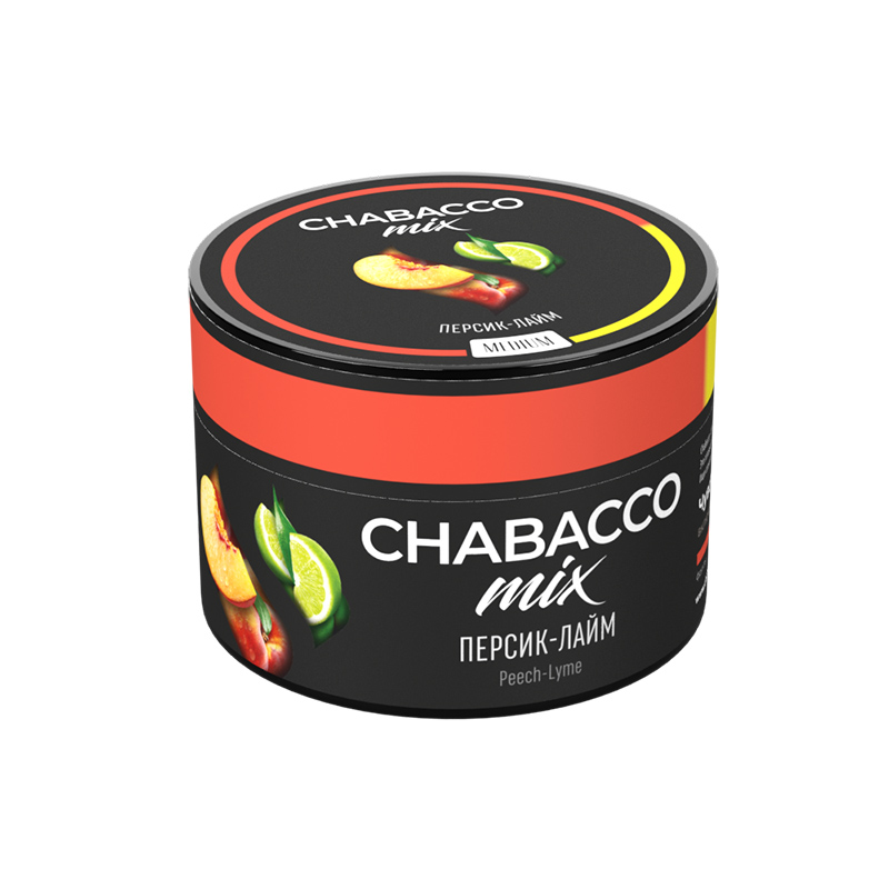 Смесь Chabacco Mix MEDIUM 40г - Peach-Lime (Персик лайм)