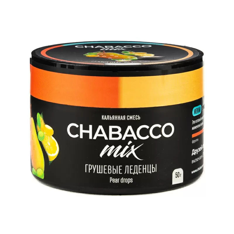 Смесь Chabacco Mix MEDIUM 40г - Pear drops (Грушевые леденцы)